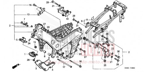 FRAME BODY NSR125R1 de 2001